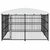 vidaXL Outdoor Dog Kennel with Roof 300x300x210 cm