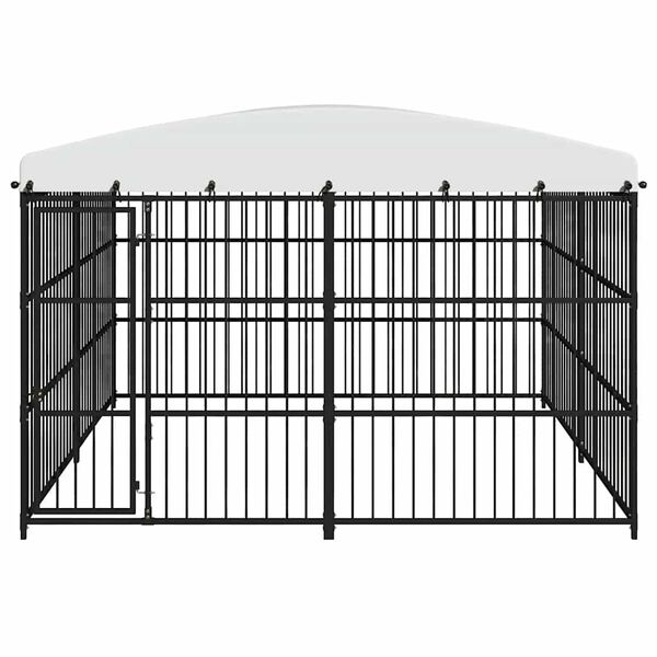 vidaXL Outdoor Dog Kennel with Roof 300x300x210 cm