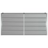 vidaXL Planter Light Grey 160 x 40 x 75 cm Steel
