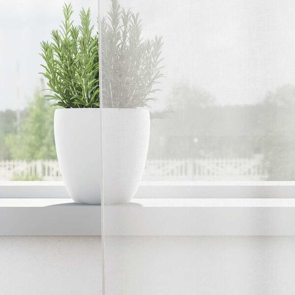 vidaXL Voile Curtains with Loops 2 pcs White 140x245 cm