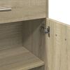 vidaXL Bathroom Cabinet Sonoma Oak 60x33x80 cm Engineered Wood