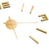 vidaXL 3D Wall Clock Modern Design Gold 100 cm XXL