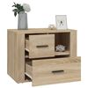 vidaXL Bedside Cabinet Sonoma Oak 60x36x45 cm Engineered Wood