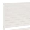 vidaXL Extra Long Bed Frame without Mattress White 160x220 cm Solid Wood