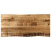 vidaXL Table Top Live Edge 80x40x2,5 cm Solid Wood Rough Mango