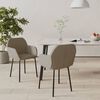 vidaXL Dining Chairs 2 pcs Light Grey Velvet