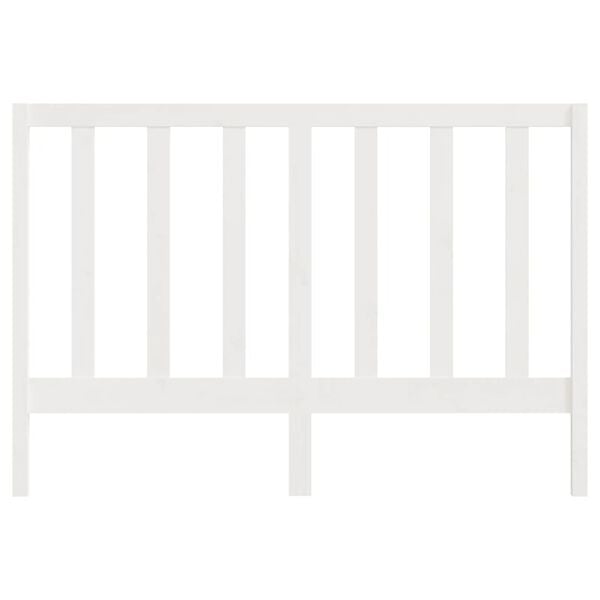 vidaXL Bed Headboard White 146x4x100 cm Solid Wood Pine
