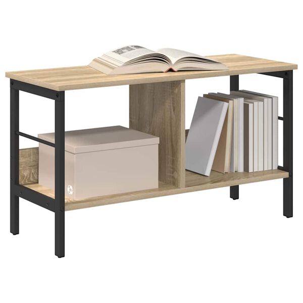 vidaXL Bookshelf Sonoma Oak 82 x 32 x 47 cm Engineered Wood