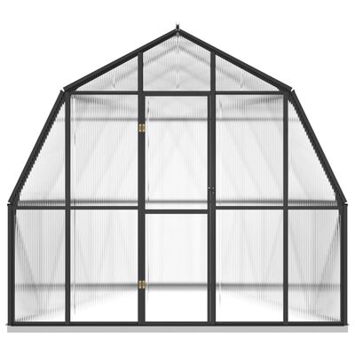 vidaXL Greenhouse with Base Frame Anthracite 9.53 m² Aluminium