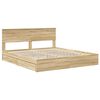 vidaXL Storage Bed with Drawer Sonoma Oak 180 x 200 cm Engineered Wood