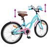 vidaXL Kids Bike 18'' for 5-7 Years Old Light Blue