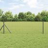 vidaXL Euro Fence Grey 0.6 x 25 m PVC-coated iron