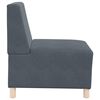 vidaXL Modular Sofa Unit Armless 3 pcs Dark Grey 55 x 74 x 82 cm