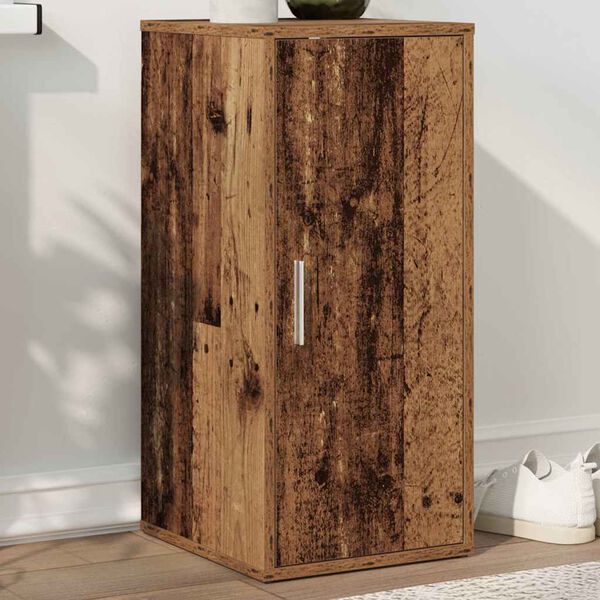 vidaXL Shoe Cabinet Old Wood 32x35x70 cm Engineered Wood