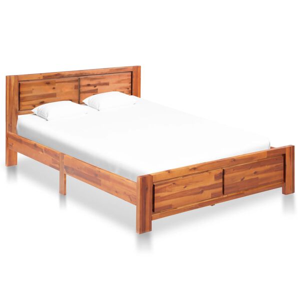 vidaXL Bed Frame without Mattress Solid Acacia Wood 120x200cm