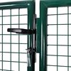 vidaXL Fence Gate Steel 300x100 cm Green