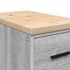 vidaXL Garage Storage Cabinet Grey Sonoma 30x51x85 cm Solid Wood Pine