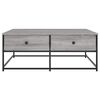 vidaXL Coffee Table Grey Sonoma 100x99x40 cm Engineered Wood