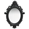 vidaXL Wall Mirror | Black | Polyurethane, Glass, Engineered wood | 56x76 cm