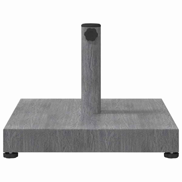 vidaXL Parasol Base Dark Grey Wood look 45 x 45 x 31.5 cm