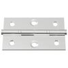vidaXL Hinge Plain 899 pcs Silver 58 x 35 x 1 mm Steel