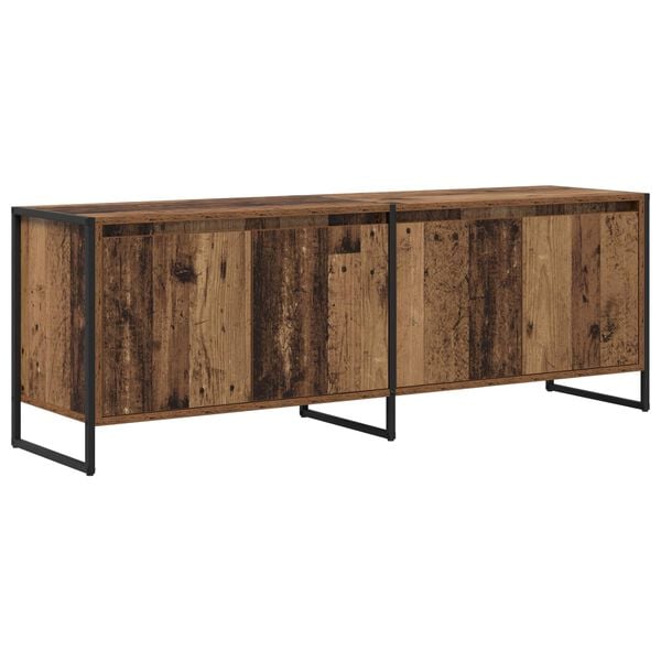 vidaXL TV Cabinet Old Wood 140 x 36 x 49.5 cm Engineered Wood
