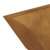 vidaXL Garden Planter 5 pcs Rusty 50 x 50 x 15 cm Weathering Steel