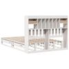 vidaXL Bookcase Bed without Mattress White 140x200 cm Solid Wood Pine