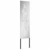 vidaXL Garden Privacy Screen Silver 32 x 140 cm Galvanised steel