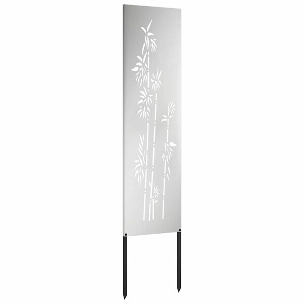 vidaXL Garden Privacy Screen Silver 32 x 140 cm Galvanised steel