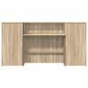 vidaXL Reception Desk Sonoma Oak 200x50x103.5 cm Engineered Wood