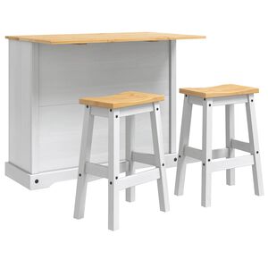 vidaXL Kitchen Storage 2 pcs White and Honey Wax 112 x 77 x 90 cm