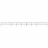 vidaXL Garden Fence with Spear Top Steel 1603.5x150 cm Black