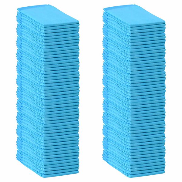vidaXL Pet Training Pad 100 pcs Blue and White 120 x 80 cm
