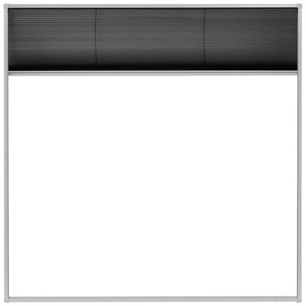 vidaXL Plisse Insect Screen for Windows Aluminium 120x120 cm