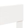 vidaXL Bed Frame without Mattress White 75x190 cm Small Single Solid Wood Pine