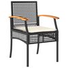 vidaXL Garden Dining Set 5 pcs Beige Poly Rattan
