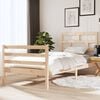 vidaXL Bed Frame without Mattress 90x190 cm Single Single Solid Wood