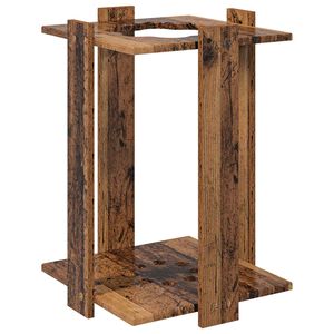 vidaXL Fishing Rod Holder Engineered Wood 42 x 43 x 60 cm Old Wood