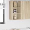 vidaXL Hanging Cabinet Sonoma Oak 40 x 29.5 x 80 cm Engineered Wood