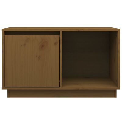 vidaXL TV Cabinet Honey Brown 74x35x44 cm Solid Wood Pine
