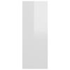vidaXL Console Table High Gloss White 78x30x80 cm Engineered Wood