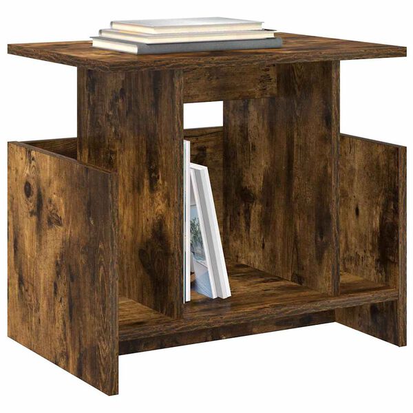vidaXL TV Stand Smoked Oak 50 x 35 x 45 cm Engineered Wood