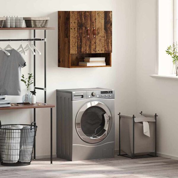 vidaXL Wall Cabinet Old wood 60 x 31 x 70 cm Engineered wood