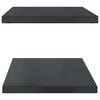 vidaXL Wall Shelves 2 pcs 100x40 cm Black Stainless Steel