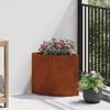 vidaXL Corner Planter Rusty 30 x 30 x 35 cm Weathering steel