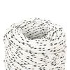 vidaXL Braided Boat Rope White 2 mmx100 m Polyester