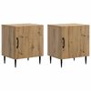 vidaXL Bedside Cabinet 2 pcs Artisan Oak 43 x 34.5 x 50 cm