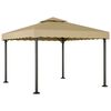vidaXL Gazebo Taupe 3x3 m Aluminium and Steel