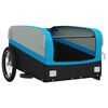 vidaXL Bike Trailer Black and Blue 45 kg Iron